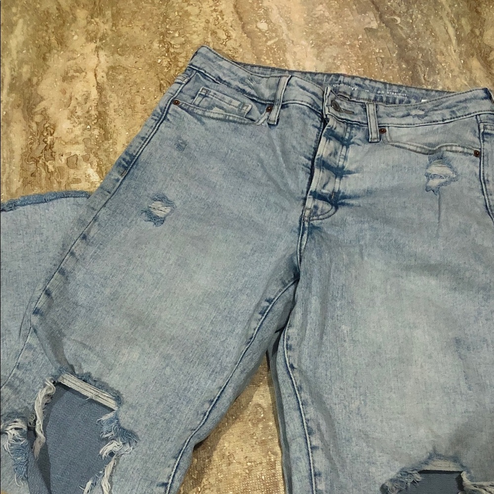 Old Navy High-Waisted OG Straight Ankle Jeans   Size 10.